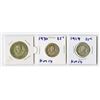 Image 1 : Nicaragua. 1929-1930. Trio of Low Mintage Circulating Silver Coins.