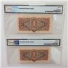 Image 2 : Russia, State Treasury Notes, 1934 High Grade Sequential Banknote Pair.