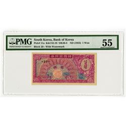 Bank of Korea, ND (1953) Issue Banknote.