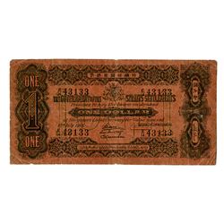 Government of the Straits Settlements, 1916 Issue Banknote.