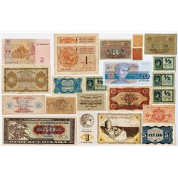 Various Issuers. 1914-1991. Group of 20 Issued Notes.