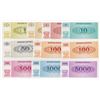 Image 2 : Republika Slovenija. ND (1990-1992). Group of 10 Specimen Notes.