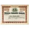 Image 1 : Delaware Automobile Co., 191x (1910-1919) Specimen Stock Certificate.