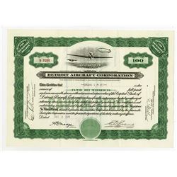 Detroit Aircraft Corp., 1930 I/ Stock Certificate.