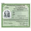 Image 1 : Validation Board for German Dollar Bonds - Validation Certificate 1953 Specimen Certificate.