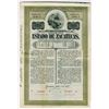 Image 1 : Estado de Zacatecas, 1907 1000 Pesos Letter E Specimen Bond.