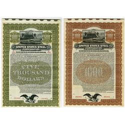 United States Steel Corp., 1903 Pair of Specimen Bonds