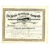 Image 1 : Alaska Gold Company, January 28th, 1889 Stock Certificate, One of the Earliest Alaska Mining Certifi