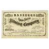 Image 1 : Bassette Gold and Silver Mining Co., 1877 Stock Certificate