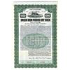 Image 1 : Union Iron Works Dry Dock Co., 1909 Specimen Bond with Early Battleship.