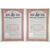 Image 1 : Wichita Falls and Northwestern Railway Co., 1907 Cancelled Pair of Certificates