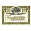Image 1 : Galveston City Railway Co., ca.1900-1920 Specimen Stock Certificate
