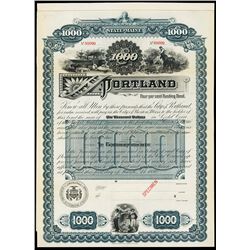 City of Portland Specimen Bond.
