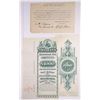 Image 2 : Birmingham Mineral Railroad Co., 1884 Proof Bond Production File, Tears and Damage, Rare