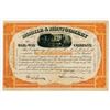 Image 1 : Mobile & Montgomery Rail-Way Co., 1881 I/C Stock Certificate