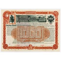 Northwest & Florida Railroad Co. 1888. Specimen Bond.