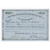 Image 1 : Indiana Alabama & Texas Rail Road Co. 1886. I/U Stock Certificate.