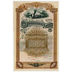 Orange Belt Railway Co. 1887. Specimen Bond.