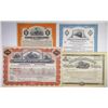 Image 1 : Southern States Specimen and Issued Railroad Stock and Bond Quartet, ca.1880-1969