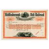 Image 1 : Middlesborough Belt Railroad Co. 1880-90's Specimen Stock Certificate.