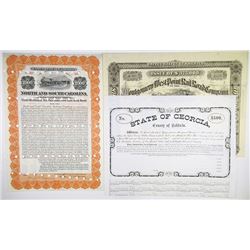 Southern State Railroad Bond Trio, 1866-1914