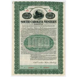 South Carolina Western Railway, 1911 Specimen Bond