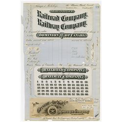 Canada Bank Note Company, 1880-90's Proof Vignette Sample Sheet Pair.