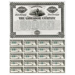 Labrador Company, 1885 Proof Coupon Bond.