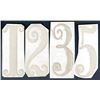 Image 1 : Large "Lazy" Numeral Proofs, 1, 2, 3, 5 for Obsolete Banknote Undertints.
