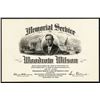 Image 1 : Woodrow Wilson 1924 Memorial Service Card.