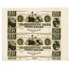 Image 1 : Hagerstown Bank. 18--(ca.1860s). Uncut Proof Banknote Pair.