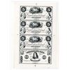 Image 1 : Bridgeton, NJ. Cumberland Bank Proprietary Reprint ca.1970's) Uncut Sheet of 4 Proof Obsolete Bankno