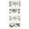 Image 1 : American Bank Note Company U.S. Obsolete Reprint Specimen-Proof Sheet with 4 Different 1840-60's Not