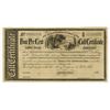 Image 1 : Treasury of the Confederate States Unissued Call Certificate, 1860s