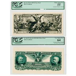 Educational $5 1895 & 1896 Series Essay Face Progress Proof Rarities.