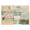 Image 1 : Checks, Ad Notes, Train Tickets, and BOB related item assortment.