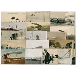 Collection of French Military Aviation Postcards, ca. 1900-1930