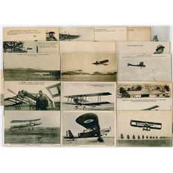 Collection of French Military Aviation Postcards, ca. 1900-1940