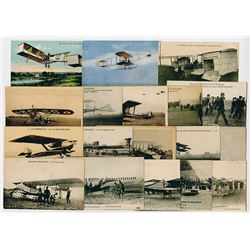 Collection of French Military Aviation Postcards, ca. 1910-1930