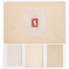 Image 1 : Republic of the Philippines, Postal Stationary Embossed Proof Quartet, ca.1930-40's