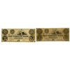 Image 1 : Peoples Bank. 1852. Pair of Obsolete Notes.