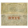 Image 2 : Bank of Greensborough. 1858 Obsolete Banknote Pair.