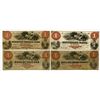 Image 1 : Georgia, Massachusetts, Pennsylvania & Vermont 1861 Obsolete Banknote Quartet, All with the same des
