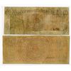 Image 2 : Farmers' and Drovers' Bank Obsolete Banknote Pair from New York and Indiana. 1858 Obsolete Notes.