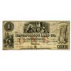 Image 1 : Wapsipinicon Land Co., 1858 Obsolete Banknote.