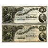 Image 1 : New England Bank. 1855 Obsolete Banknote Pair.