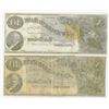 Image 2 : New England Bank. 1855 Obsolete Banknote Pair.