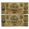 Image 1 : Providence, RI.; and Portland, ME., Merchants' Bank. 1859 Obsolete Banknote Pair.