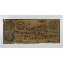 Orange Bank 1854 Contemporary Counterfeit Obsolete Banknote.