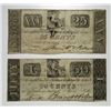 Image 1 : Binnett & Pollard 1837 & 1838 Obsolete Scrip Note Pair.